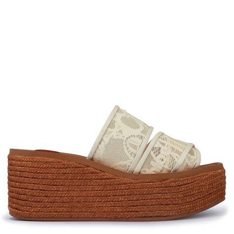 chloe woody lace espadrilles.